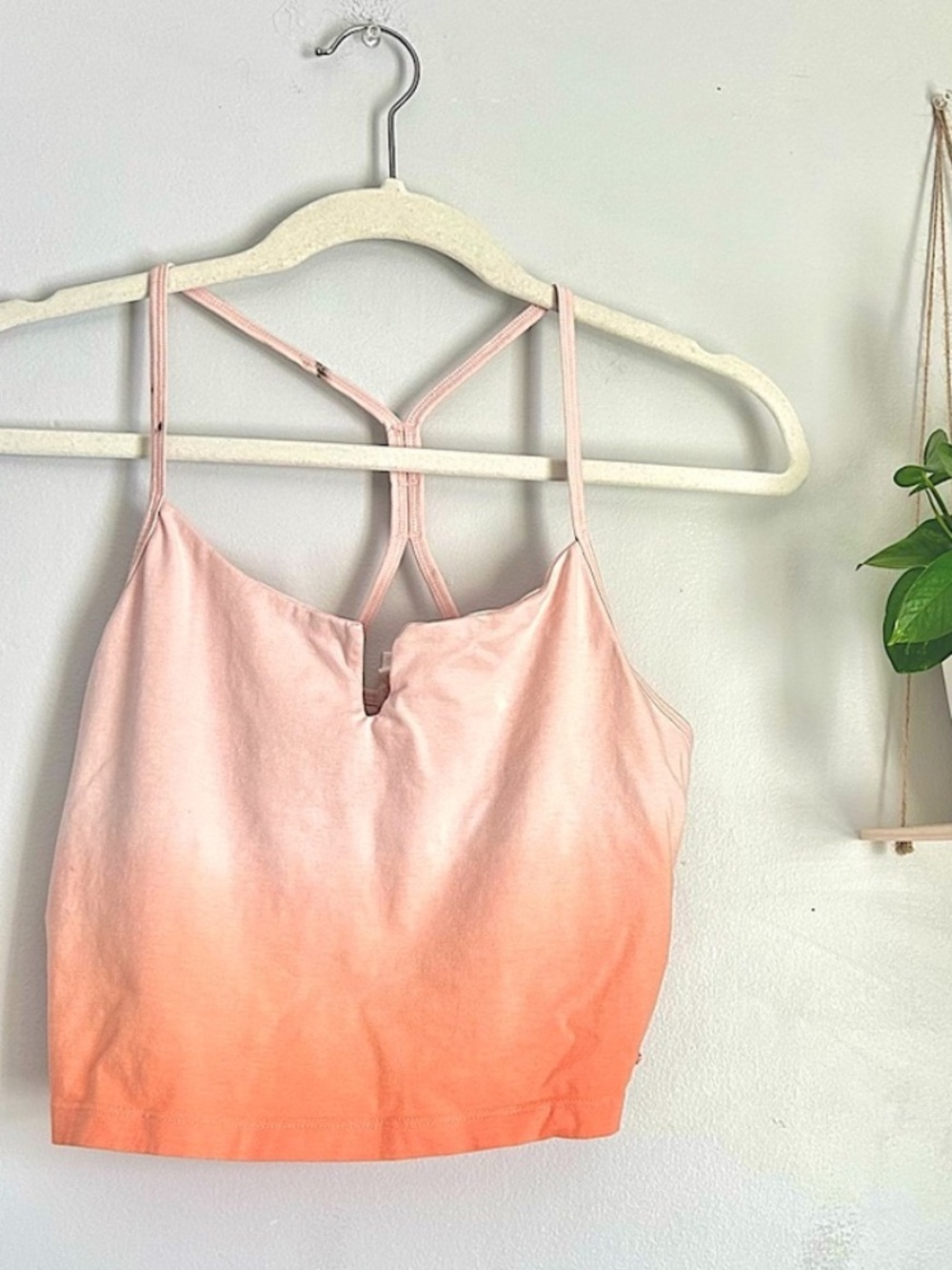 🩷NWT VICTORIA SECRET PINK ORANGE OMBRÉ STRAPPY BRALETTE BRA SIZE MEDIUM TREND